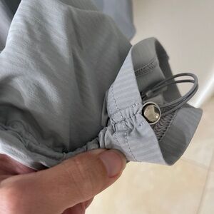 Lululemon light gray studio dance pants